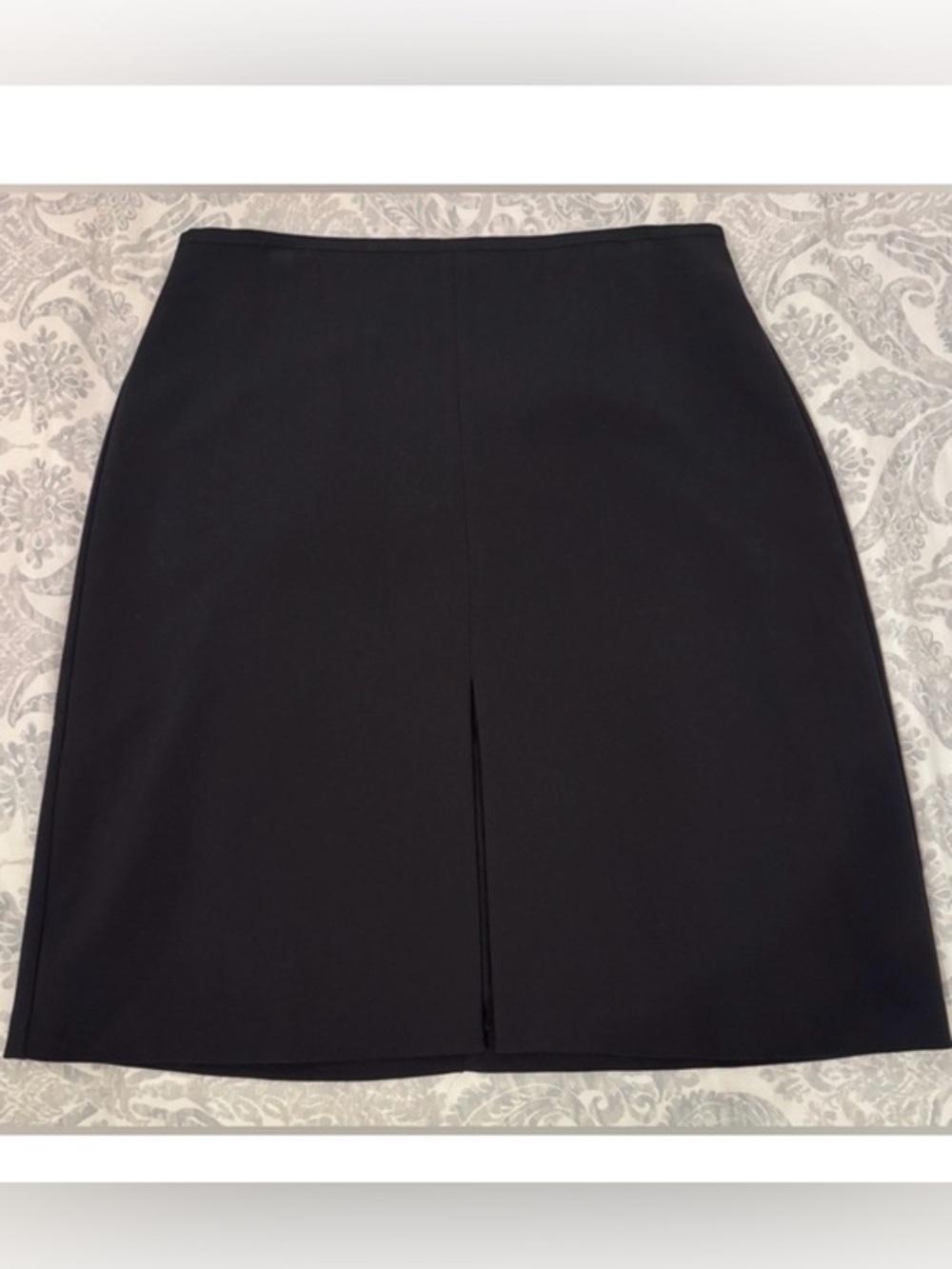 NWT Ann Taylor Black Front-Slit Skirt (14P)